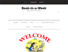 Tablet Screenshot of book-in-a-week.com